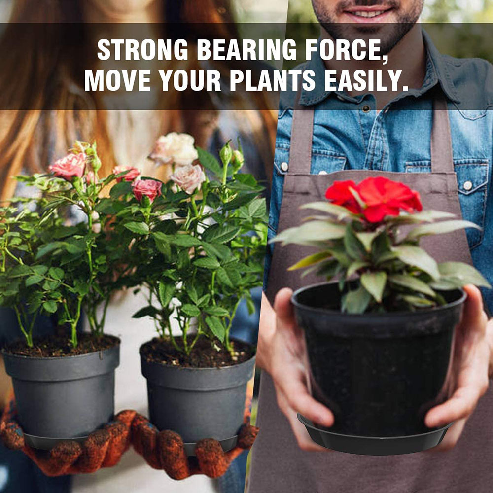 3Pcs Round Shaped Plant Trays  - Drip Tray Saucer review and price