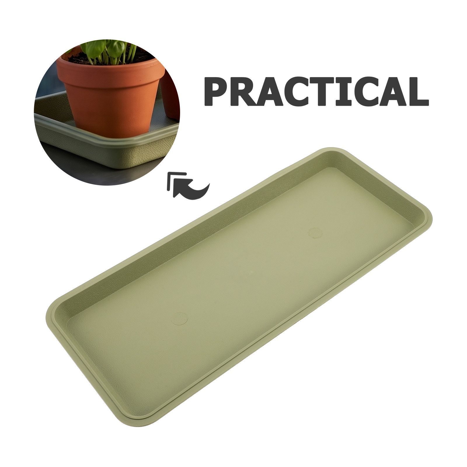 Rectangular Flower Pot Tray Pl - Drip Tray Saucer review and price